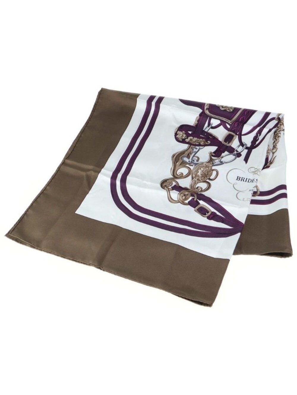 Hermes Carre 90 Bride de Gala Ceremonial Bridle Silk Scarf Multi